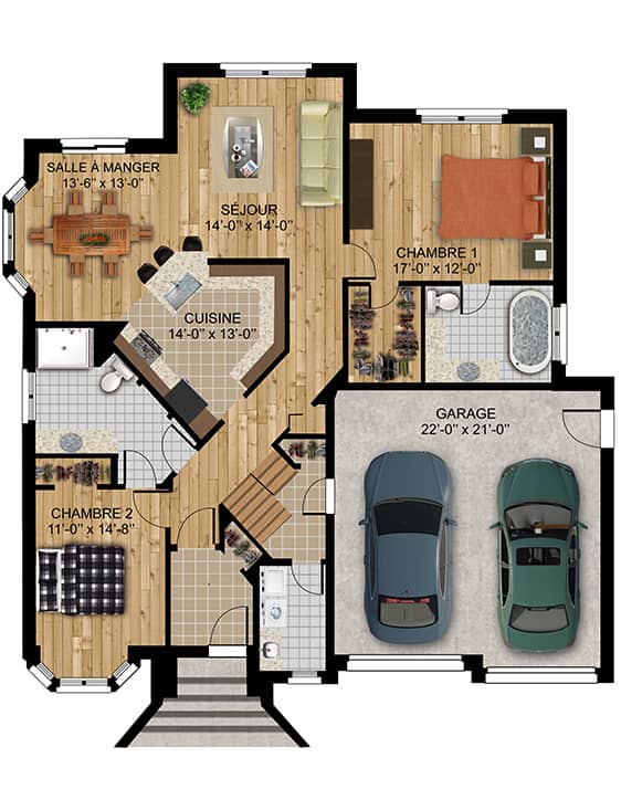Modèle Manoir - Nos Plans - Maisons de ville neuves à vendre à Lanaudière